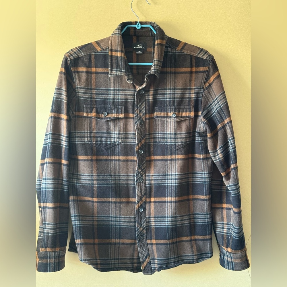 O'Neill 100% Cotton Flannel Plaid Shirt